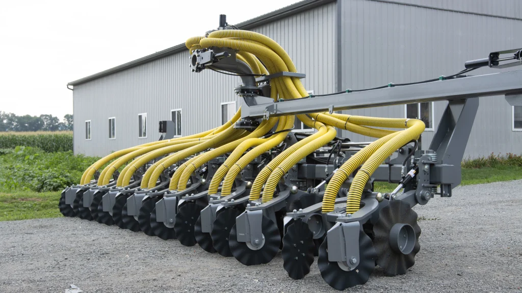 24-ft straight row unit dragline injector featuring 36-inch spacing for precise manure application